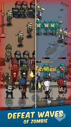 安卓手机游戏【塔防】僵尸战争：空闲防御v3...