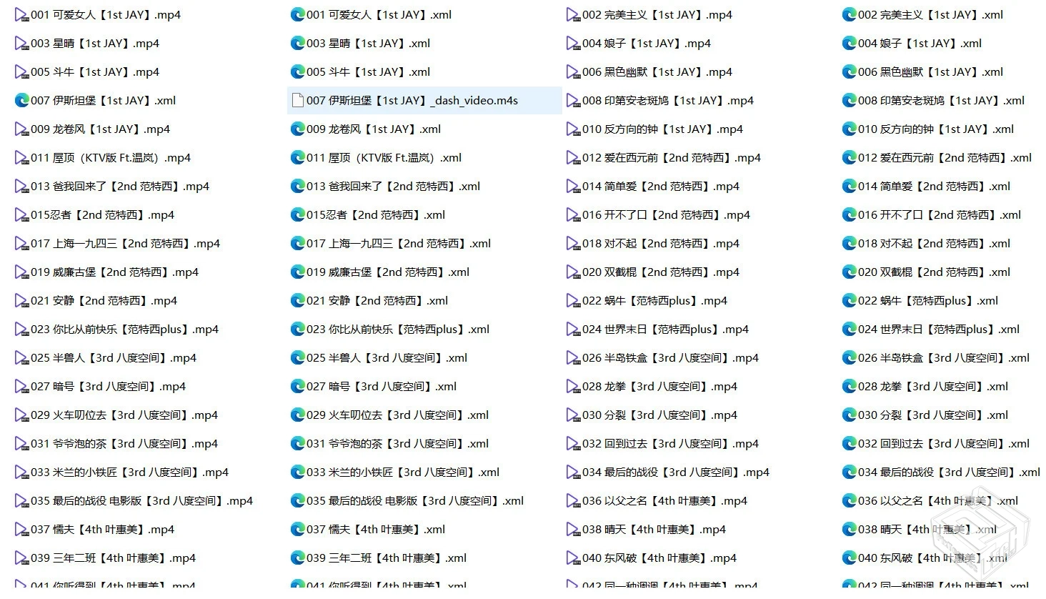 周杰伦歌曲mv合集【195首带b站弹幕】...
