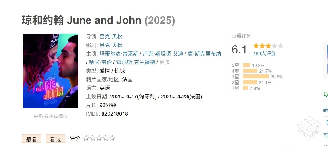 琼和约翰 June and John 【2025】